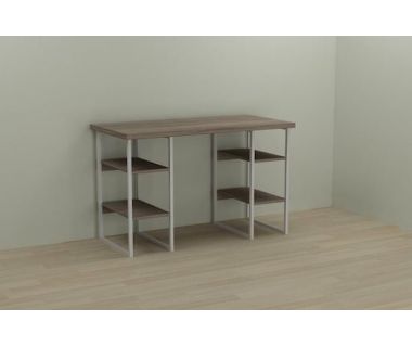Компьютерный стол Ferrum-decor Карен 75x140x60 белый ДСП Дуб Сонома Труфель 32мм (FRD-102273)