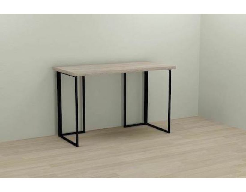 Комп'ютерний стіл Ferrum-decor Ханна 76x120x60 чорний ДСП Дуб Сонома 32мм (FRD-103487)