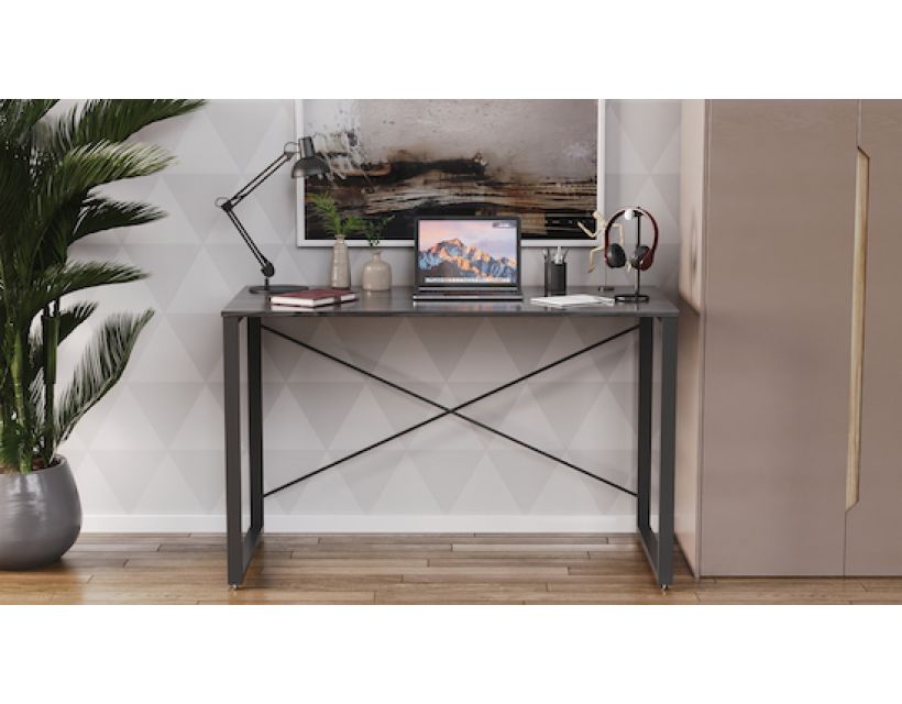 Письмовий стіл Ferrum-decor Серії Коннект 75x120x600 чорний ДСП Венге 16мм (FRD-104206)