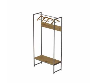 Вешалка модульная напольная Ferrum-decor Трелис 12 180x90x38 серый ДСП Дуб Артизан 16мм (FRD-104321)
