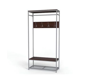 Вешалка напольная Ferrum-decor Трелис 15 180x90x38 серый ДСП Венге 16мм (FRD-105518)