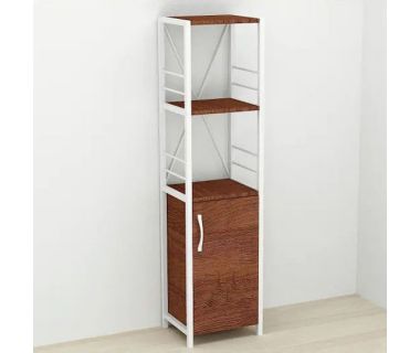 Етажерка 3/34 Ferrum-decor Серії Конект з тумбою 144x34x28 Білий ДСП Венге (FRD-105529)