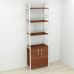 Етажерка 4/60 Ferrum-decor Серії Конект із тумбою 179x60x28 Білий ДСП Венге (FRD-105538)