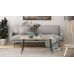 Стіл журнальний Монтана Ferrum-decor 45x100x50 Чорний метал ДСП Дуб Сонома 16 мм (FRD-106714)