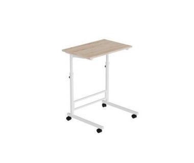 Стіл приставний Аміго 62x60x40 метал Білий ДСП Дуб Сан-Марино 16мм FRD-102534