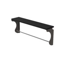 Настінна полиця Ferrum-decor Юзіби 270x600x150 метал Сірий ДСП Венге 16 мм (FRD-102690)