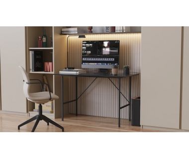 Письмовий стіл TIME Тайм Ferrum-decor 750x1000x500 Чорний метал ДСП Венге Магія 16 мм (FRD-104866)