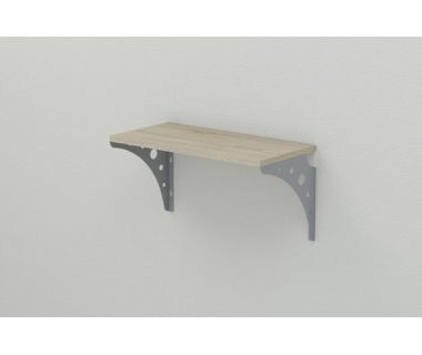 Полка настенная Ferrum-decor Ханди 2 240x600x240 металл Серый ДСП Сонома 16 мм (FRD-102592) Полка настенная Ferrum-decor Ханди 2 240x600x240 металл Серый ДСП Сонома 16 мм (FRD-102592)
