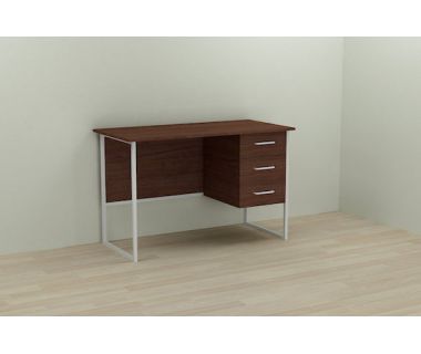 Компьютерный стол Ferrum-decor Гарри 75x140x60 белый ДСП Венге 16мм (FRD-105758)