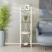 Этажерка 4/34 Ferrum-decor Серии Коннект 120x34x28 белый ДСП Дуб Сонома Труфель 16мм (FRD-104281)