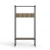 Вешалка напольная Ferrum-decor Трелис 12 180x90x38 черный ДСП Дуб Сонома 16мм (FRD-104310)