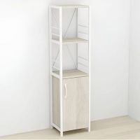 Етажерка 3/34 Ferrum-decor Серії Конект із тумбою 144x34x28 Білий ДСП Сонома (FRD-104431)