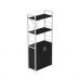 Етажерка 3/60 Ferrum-decor Серії Конект із тумбою 144x60x28 Білий ДСП Артизан (FRD-104454)