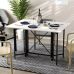 Стол-книга трансформер Спайдер Ferrum-decor 750x1150x880 Черный металл ДСП Белый 16 мм (FRD-105088)