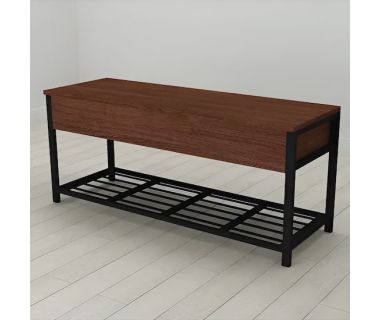 Банкетка з ящиком Ferrum-decor Дрейк 1 550x1000x400 метал Чорний ДСП Венге 16 мм (FRD-105311) Банкетка з ящиком Ferrum-decor Дрейк 1 550x1000x400 метал Чорний ДСП Венге 16 мм (FRD-105311)