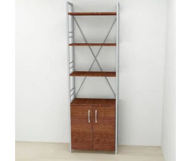 Этажерка 4/60 Ferrum-decor Серии Конект с тумбой 179x60x28 Серый ДСП Венге (FRD-105539)