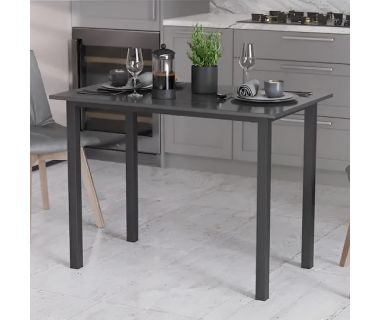 Стол универсальный Knap Ferrum-decor 750x1400x700 Черный металл ДСП Сосна Кембра 16 мм (FRD-106385)