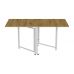 Стол-книга трансформер Орион 2 Ferrum-decor 750x1520x730 Белый металл ДСП Дуб Артизан 16 мм (FRD-104595)