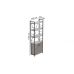 Етажерка 4/60 Ferrum-decor Серії Конект із тумбою 179x60x28 Чорний ДСП Бетон (FRD-104490)
