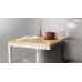Столик Терри Ferrum-decor 650x440x330 Белый металл ДСП Дуб Артизан 16 мм (FRD-104660)
