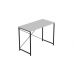 Стіл письмовий Line Лайт Ferrum-decor 750x1000x500 Чорний метал ДСП Білий 16 мм (FRD-104836)