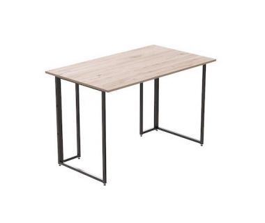 Компьютерный стол Ferrum-decor Ханна 76x100x60 черный ДСП Дуб Артизан 32мм (FRD-103479)