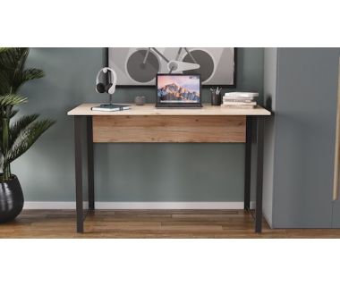 Комп'ютерний стіл Ferrum-decor Курт 75x120x70 чорний ДСП Дуб Артізан 32мм (FRD-103941) Комп'ютерний стіл Ferrum-decor Курт 75x120x70 чорний ДСП Дуб Артізан 32мм (FRD-103941)