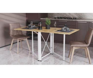 Стол-книга трансформер Орион 2 Ferrum-decor 750x1520x730 Белый металл ДСП Дуб Артизан 16 мм (FRD-104595) Стол-книга трансформер Орион 2 Ferrum-decor 750x1520x730 Белый металл ДСП Дуб Артизан 16 мм (FRD-104595)