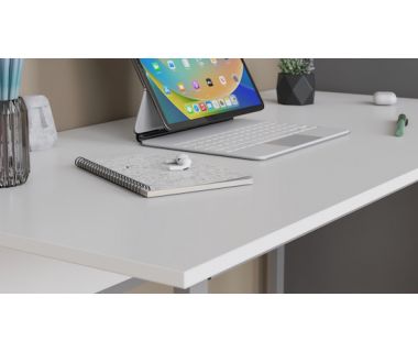 Комп'ютерний стіл Ferrum-decor Коді 75x100x70 сірий ДСП Білий 16мм (FRD-101681)