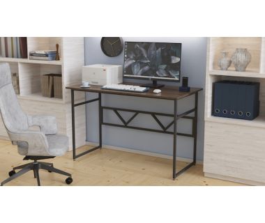 Комп'ютерний стіл Ferrum-decor Раян 75x120x70 чорний ДСП Дуб Сонома Труфель 16мм (FRD-103713)