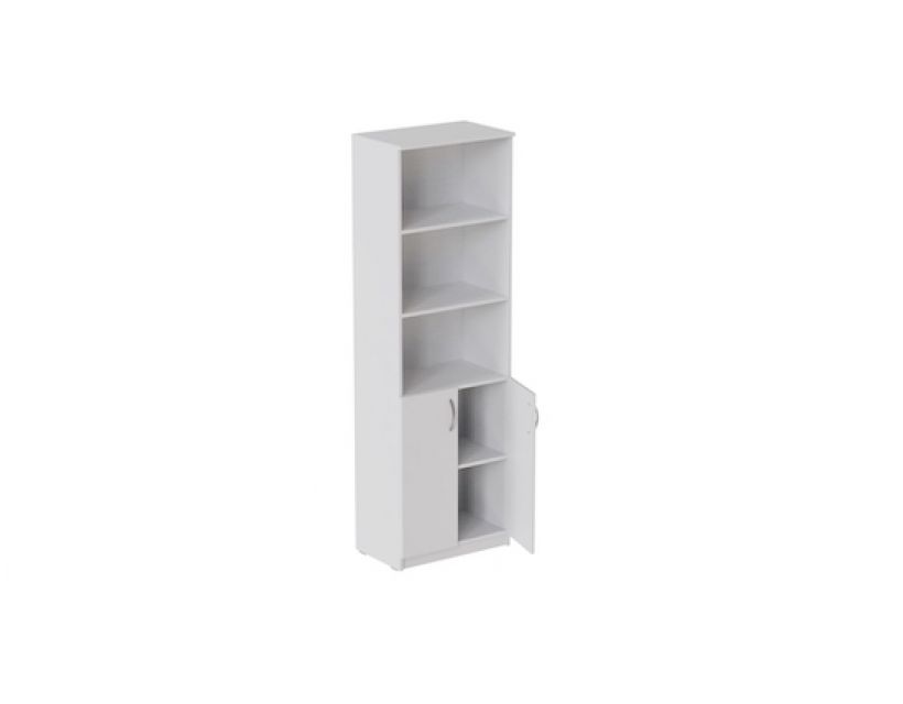 Шафа Анжело Ferrum-decor на 5 полиць з 2 дверима 1900x600x380 ДСП Біла 16 мм (FRD-104995)