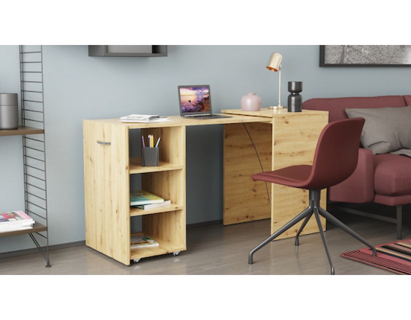 Стіл-тумба трансформер Смарт 1/1 Ferrum-decor 750x1450x500 ДСП Дуб Артизан 16 мм (FRD-105072)