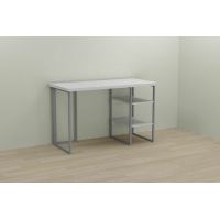 Компьютерный стол Ferrum-decor Кевин 75x100x60 серый ДСП Белый 32мм (FRD-101715)