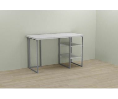 Компьютерный стол Ferrum-decor Кевин 75x100x60 серый ДСП Белый 32мм (FRD-101715)