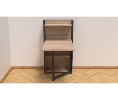 Стол книга с этажеркой Практик 1 Ferrum-decor 1200x640x990 Черный металл ДСП Дуб Сонома 16 мм (FRD-104614) Стол книга с этажеркой Практик 1 Ferrum-decor 1200x640x990 Черный металл ДСП Дуб Сонома 16 мм (FRD-104614)