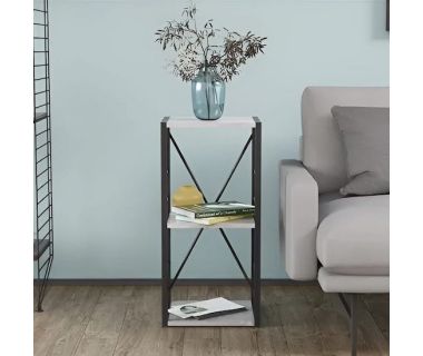 Етажерка 3/34 Ferrum-decor Серії Коннект 73x34x28 чорний ДСП Бетон 16мм (FRD-104291)