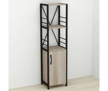 Етажерка 3/34 Ferrum-decor Серії Конект із тумбою 144x34x28 Чорний ДСП Сонома Трюфель (FRD-104425) Етажерка 3/34 Ferrum-decor Серії Конект із тумбою 144x34x28 Чорний ДСП Сонома Трюфель (FRD-104425)