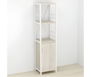 Етажерка 3/34 Ferrum-decor Серії Конект із тумбою 144x34x28 Білий ДСП Сонома (FRD-104431) Етажерка 3/34 Ferrum-decor Серії Конект із тумбою 144x34x28 Білий ДСП Сонома (FRD-104431)