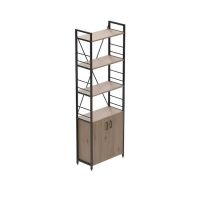 Етажерка 4/60 Серії Конект із тумбою 179x60x28 Чорний ДСП Дуб Сан-Марино FRD-104485
