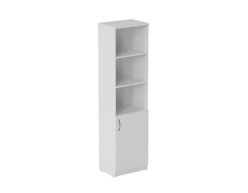 Пенал Анжело Ferrum-decor на 4 полиці з 1 дверима 1900x500x380 ДСП Білий 16 мм (FRD-104948)