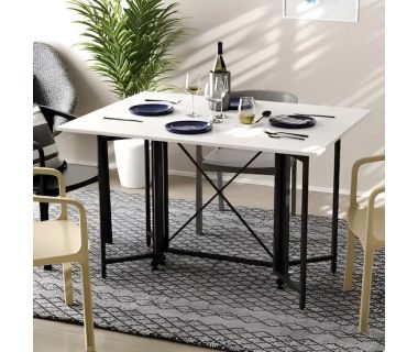 Стол-книга трансформер Спайдер Ferrum-decor 750x1150x880 Черный металл ДСП Белый 16 мм (FRD-105088) Стол-книга трансформер Спайдер Ferrum-decor 750x1150x880 Черный металл ДСП Белый 16 мм (FRD-105088)