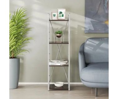 Етажерка 4/34 Ferrum-decor Серії Коннект 120x34x28 сірий ДСП Венге 16мм (FRD-105543)
