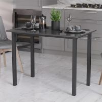 Стол универсальный Knap Ferrum-decor 750x1400x700 Черный металл ДСП Сосна Кембра 16 мм (FRD-106385)