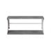 Полка настенная Ferrum-decor Букин 330x700x240 металл Белый ДСП Бетон 16 мм (FRD-102897)
