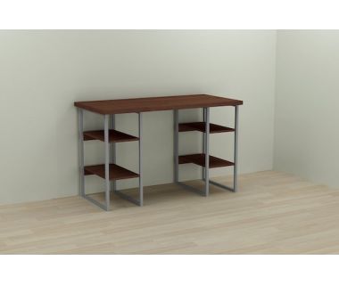 Компьютерный стол Ferrum-decor Тим 75x140x60 серый ДСП Венге 32мм (FRD-106110)
