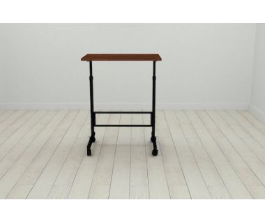 Стіл приставний Ferrum-decor Аміго 62x60x40 метал Чорний ДСП Венге 16мм (FRD-105398)