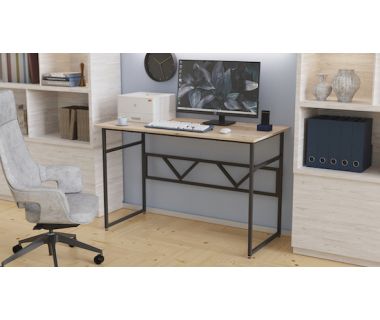 Компьютерный стол Ferrum-decor Райан 75x140x60 черный ДСП Дуб Артизан 16мм (FRD-103694)