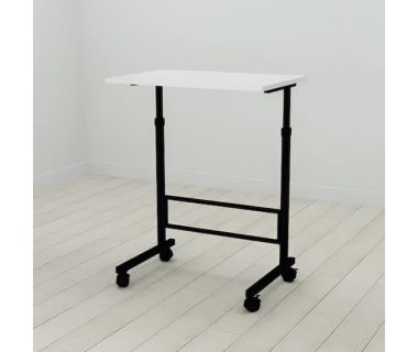 Стіл приставний Ferrum-decor Аміго 62x60x40 метал Чорний ДСП Білий 16мм (FRD-102526)