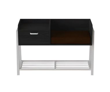 Банкетка с тумбочкой и сидением Бланка 540x1000x320 металл Белый ДСП Сосна Кембра 16мм FRD-103033