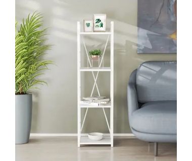 Этажерка 4/34 Ferrum-decor Серии Коннект 120x34x28 белый ДСП Белый 16мм (FRD-104277)